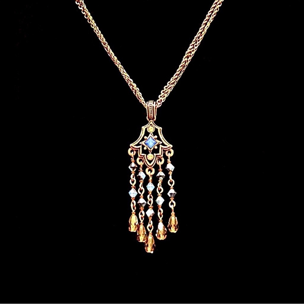 ☃️ Copper & Periwinkle 2028 Necklace